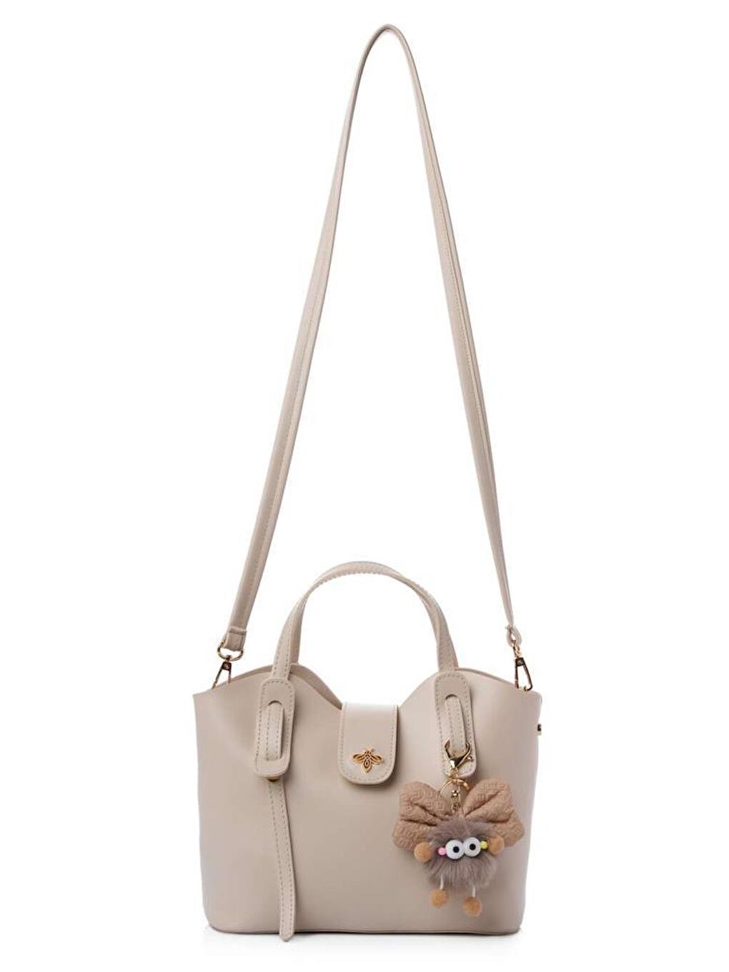 Ekru Celeste Kadın El ve Omuz Çantası-4