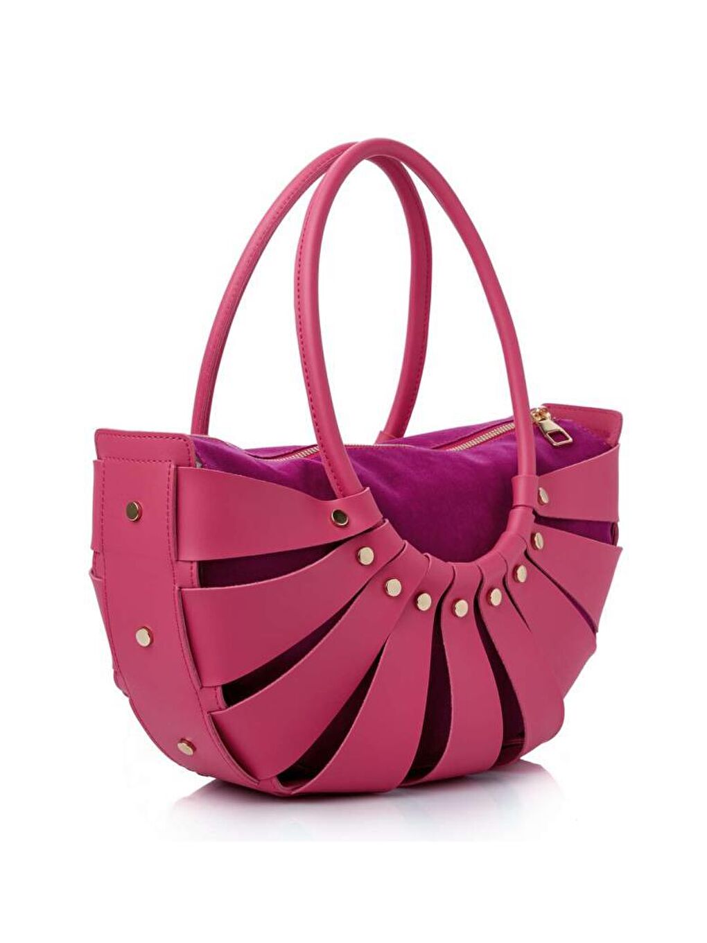 Pembe Ingrid Kadın El ve Omuz Çantası-1