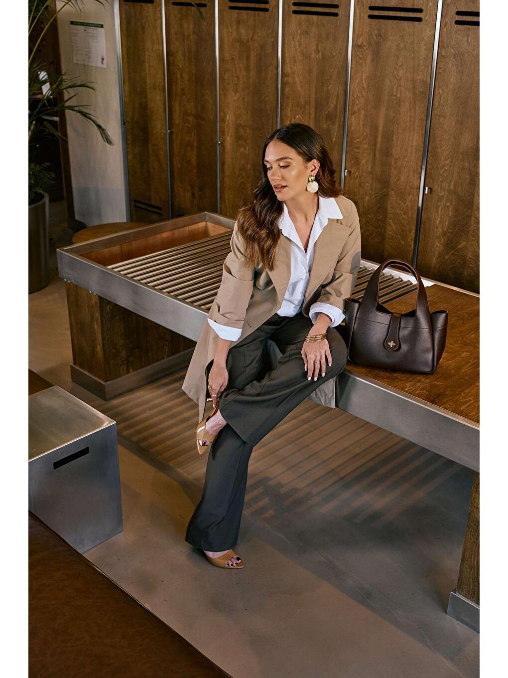 Kahverengi Margot Kadın El ve Omuz Çantası-8