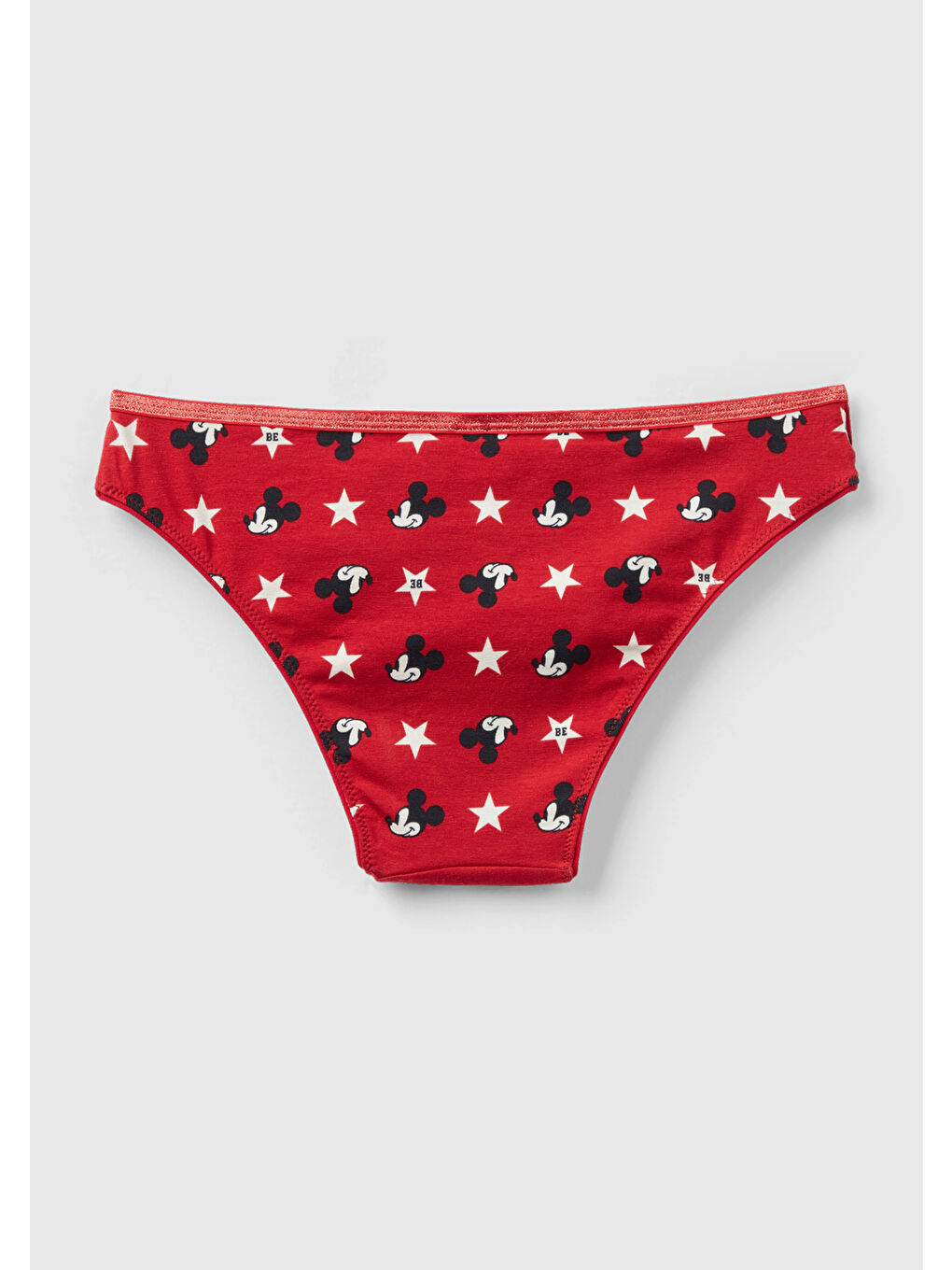 Kadın Kırmızı Tamamı Mickey Baskılı Külot-1