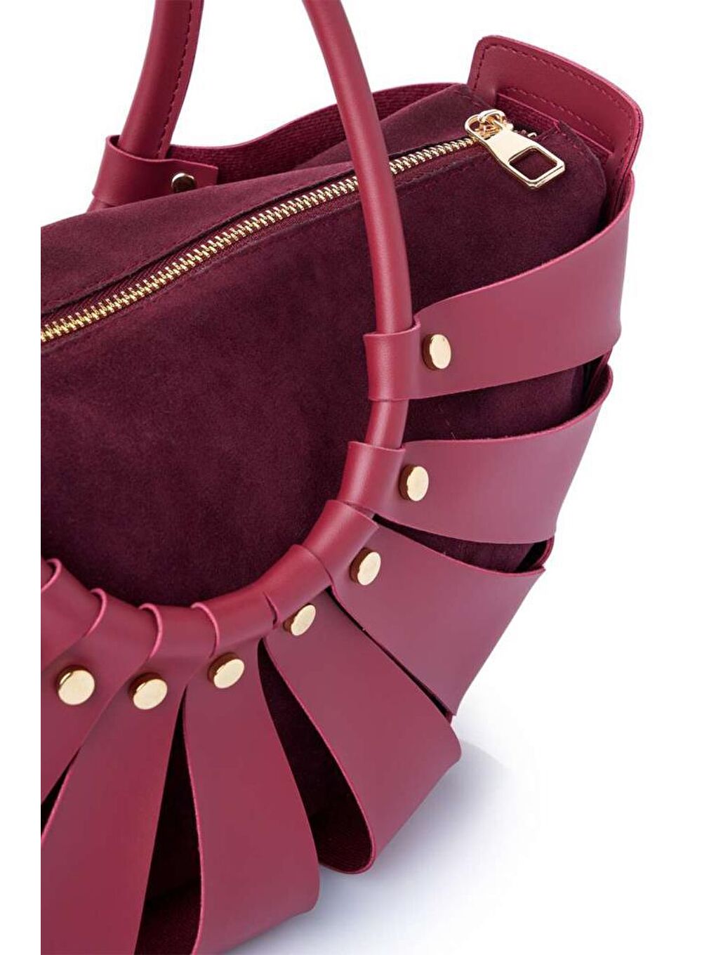 Bordo Ingrid Kadın El ve Omuz Çantası-2