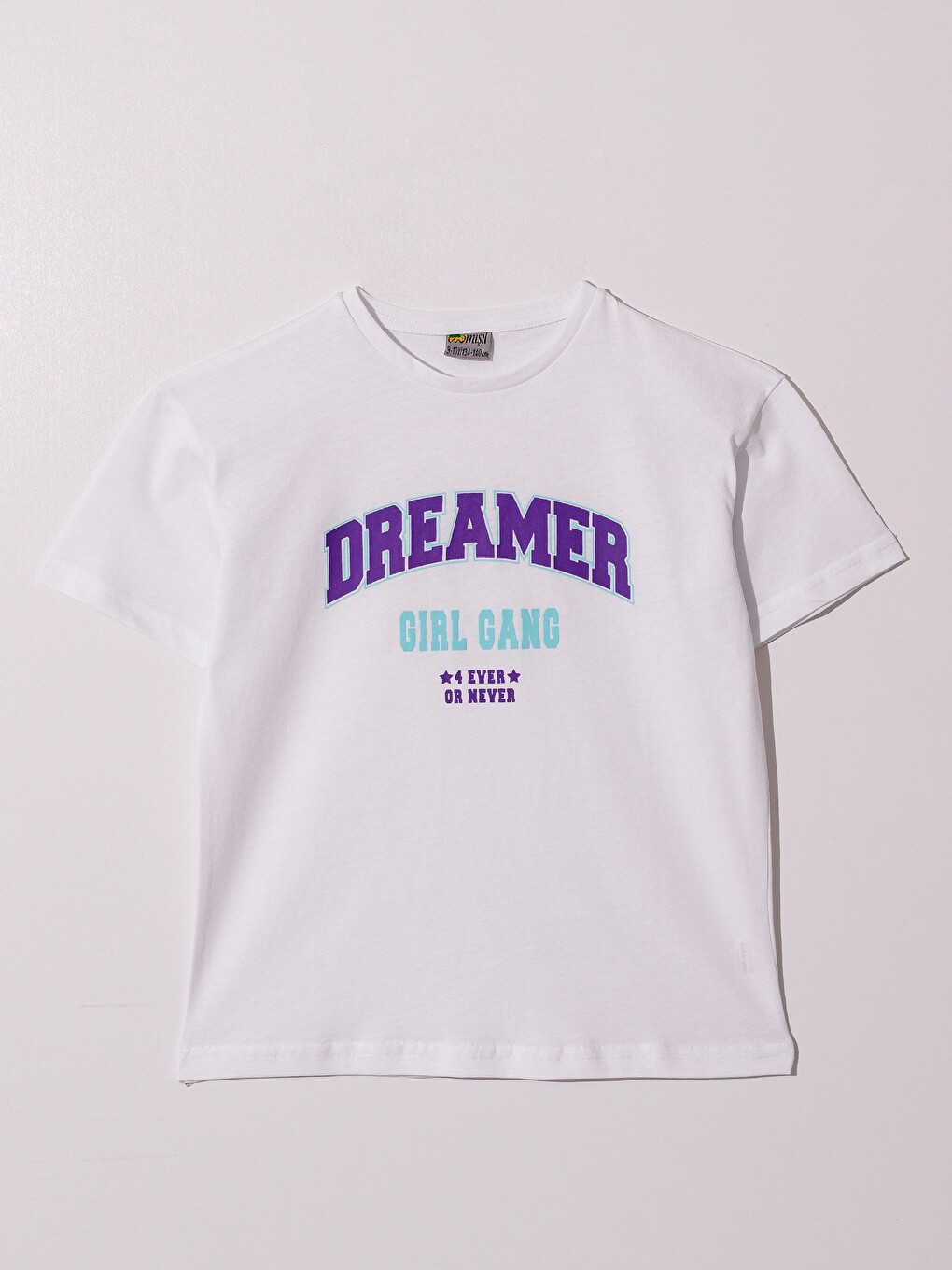 Beyaz Dreamer Girl Gang Baskılı Kız Çocuk Tişört T-Shirt