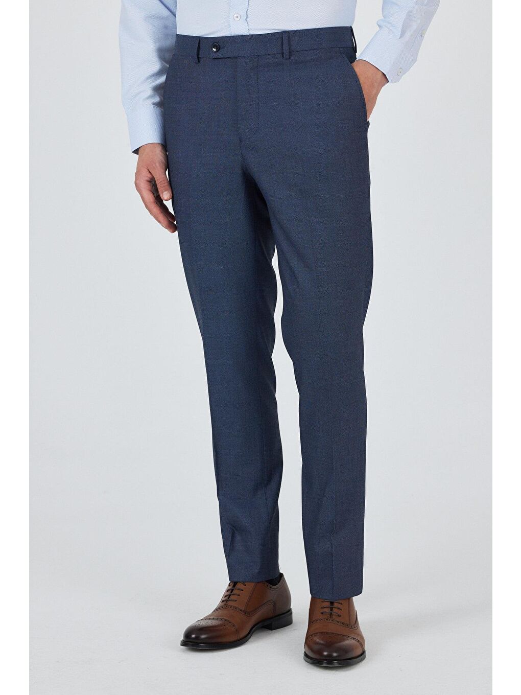 Lacivert Esnek Yandan Cepli Comfort Fit Classic Pantolon 1003250154