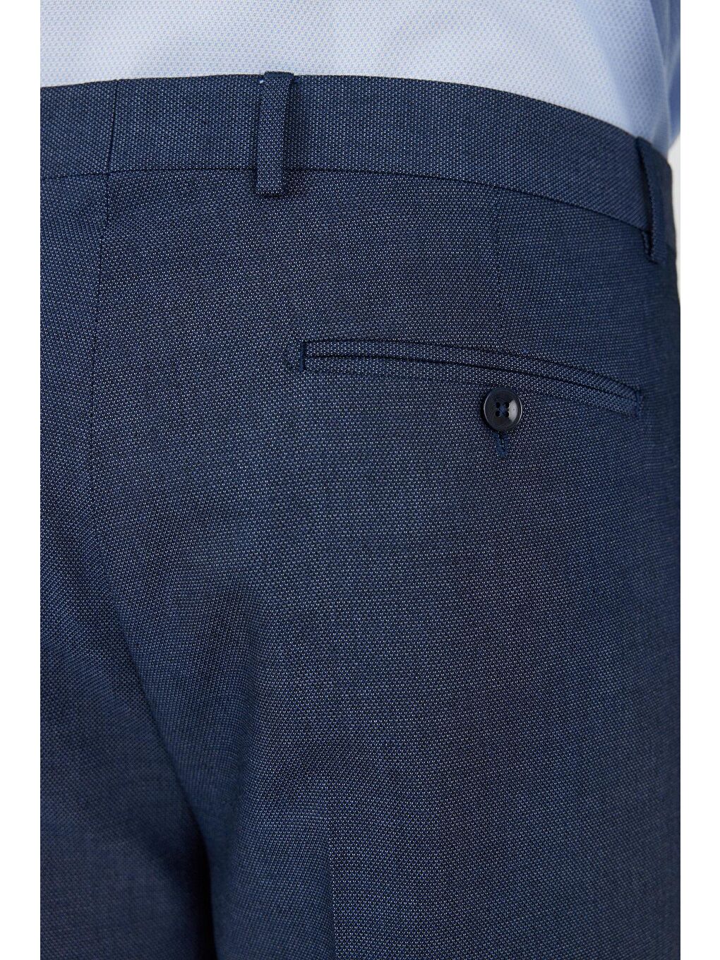 Lacivert Esnek Yandan Cepli Comfort Fit Classic Pantolon 1003250154-4