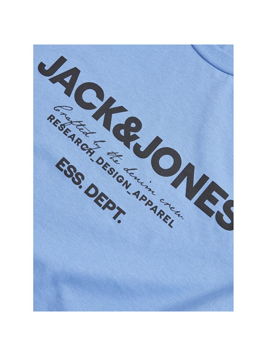 Jack & Jones Mavi Gale Erkek Mavi Bisiklet Yaka Tişört - 1