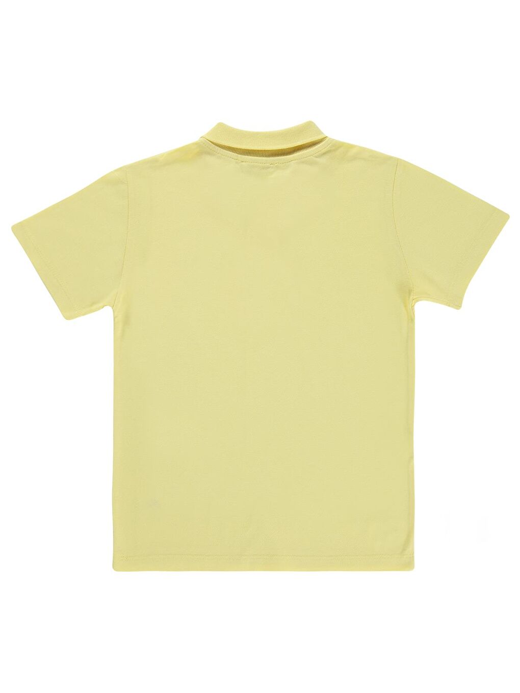 Boys Erkek Çocuk Palmiye Nakışlı Polo Yaka 6-9 Yaş Tişört - Sarı-1