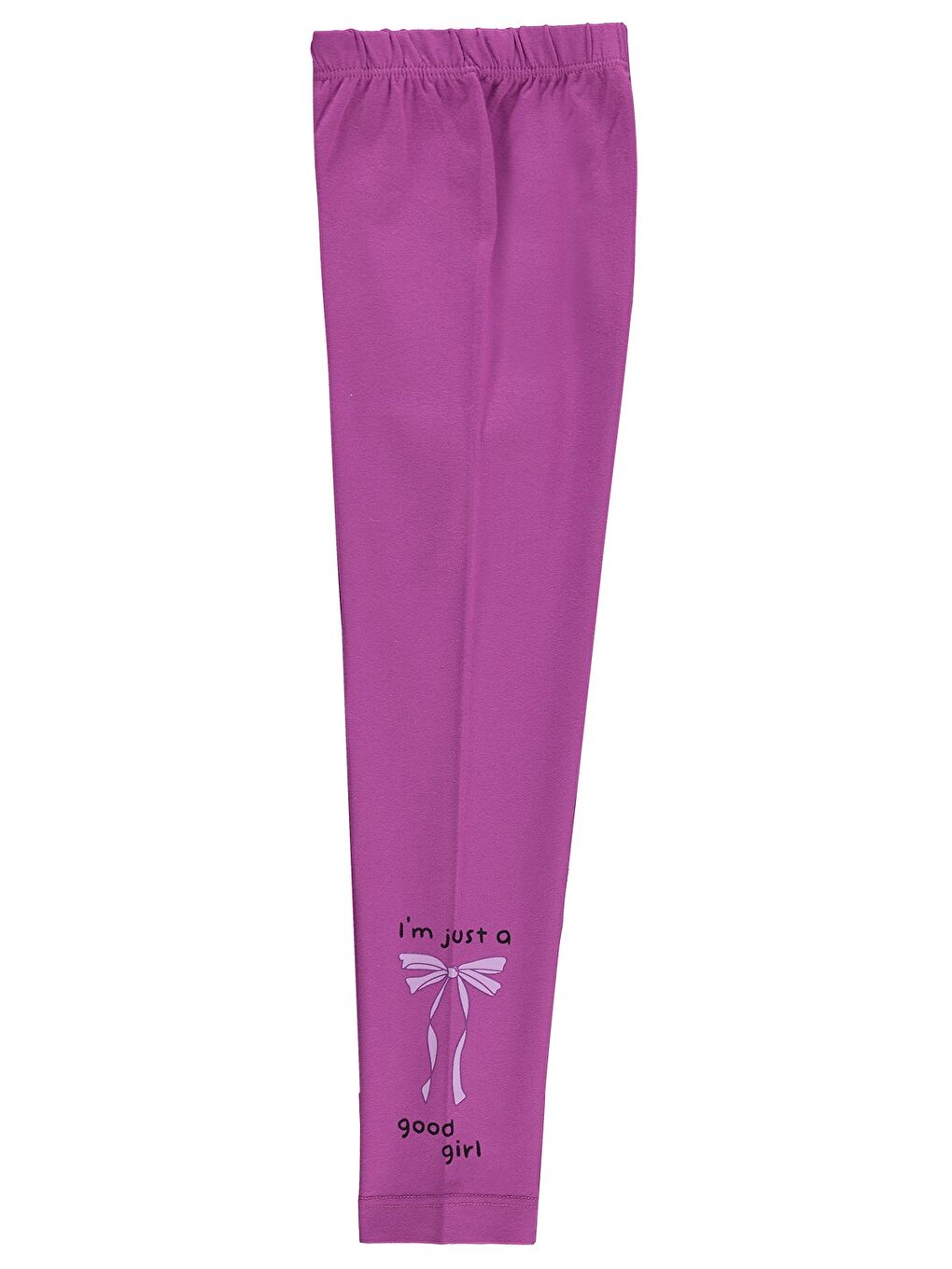 Mor Girls Kurdela Baskılı 6-9 Yaş Tayt - Lila-2