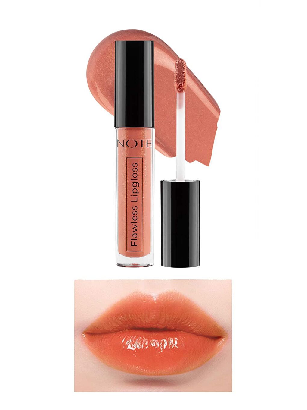 Note Cosmetique Turuncu Flawless Lipgloss Nemlendirici Etkili Parlak Ruj 05 Sweet And Sour - Turuncu - 2