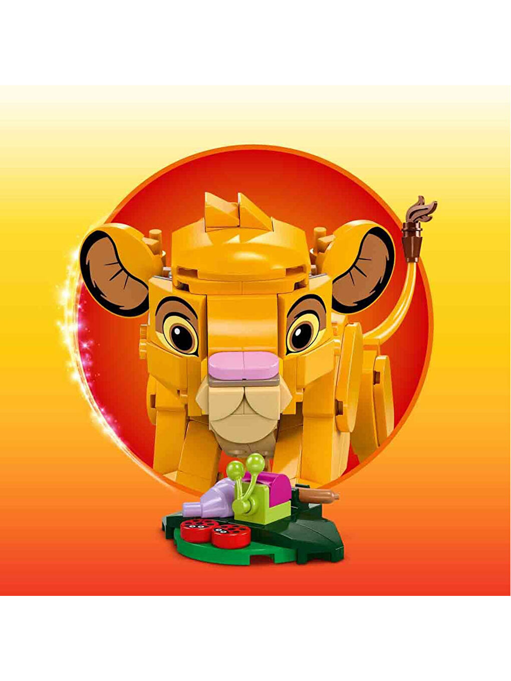 Lego Renksiz Yavru Aslan Kral Simba Eğlenceli Hediye Fikri 43243 - 2