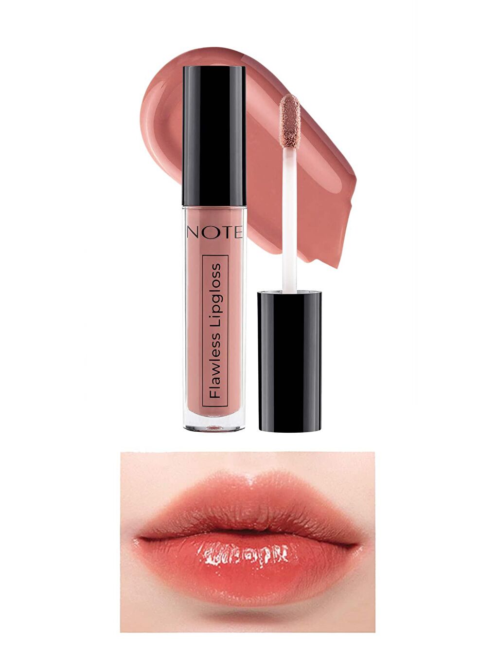 Note Cosmetique Pembe Flawless Lipgloss Nemlendirici Etkili Parlak Ruj 02 Delicate Pink - Pembe - 2