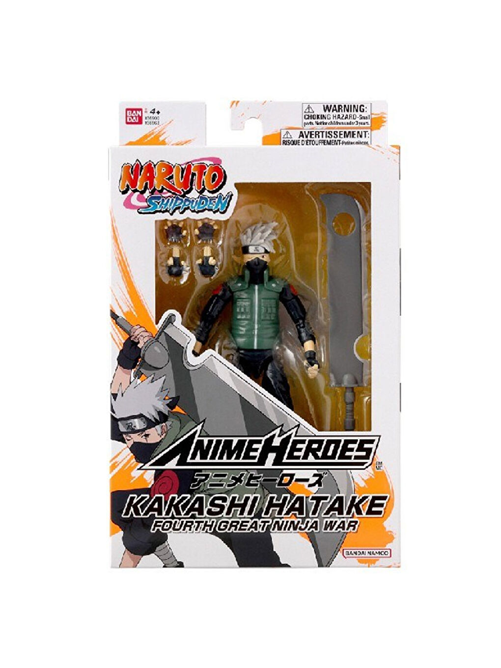 Naruto 16cm Anime Heroes Figürleri Hatake Kakashi 4 Büyük Ninja Savaşı BAH36963