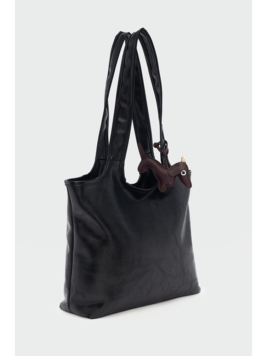 Cause Charmlı Omuz Çanta Siyah-2