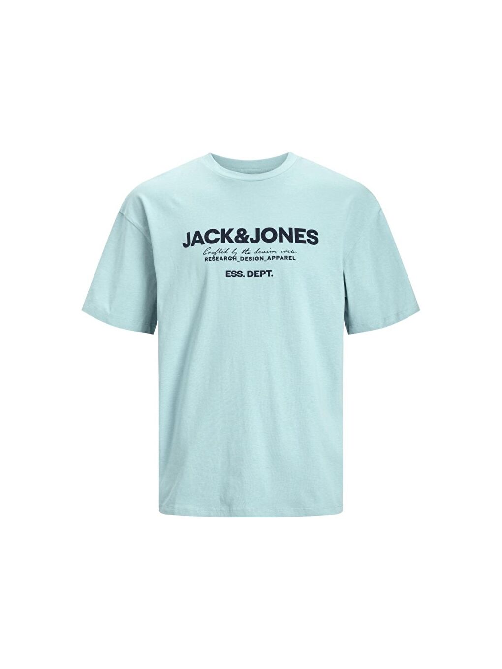 Jack & Jones Gale Erkek Turkuaz Bisiklet Yaka Tişört