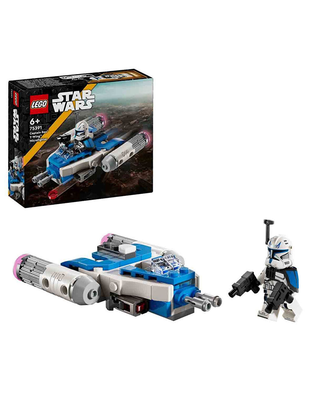 Lego Renksiz Star Wars Yüzbaşı Rex Y-Wing Mikro Savaşçı Seti 75391