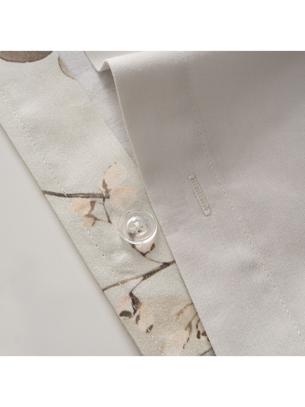 Turkuaz Florissa Bahar Dokusu Çift Kişilik %100 Ege Pamuğu Nevresim Takımı - Çarşaflı - 4 Yastıklı Mint-4