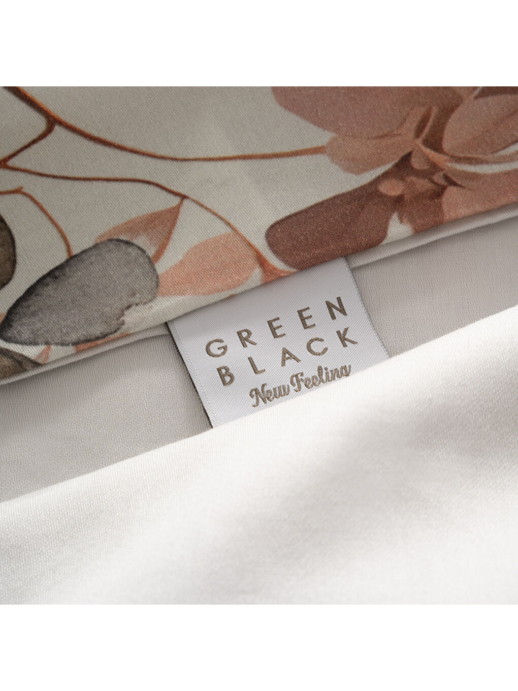 Turkuaz Florissa Bahar Dokusu Çift Kişilik %100 Ege Pamuğu Nevresim Takımı - Çarşaflı - 4 Yastıklı Mint-5