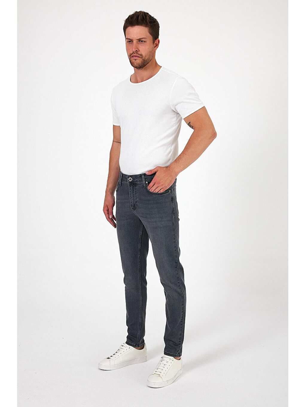Gri Danny 172 Skinny Fit Denim Jean Pantolon 1550-1
