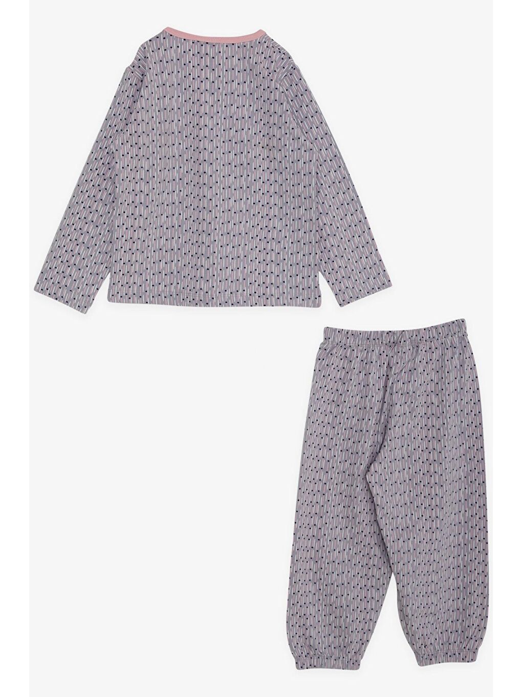 Kız Bebek Pijama Takımı Desenli Açık Lila (9 Ay-1 Yaş)-1