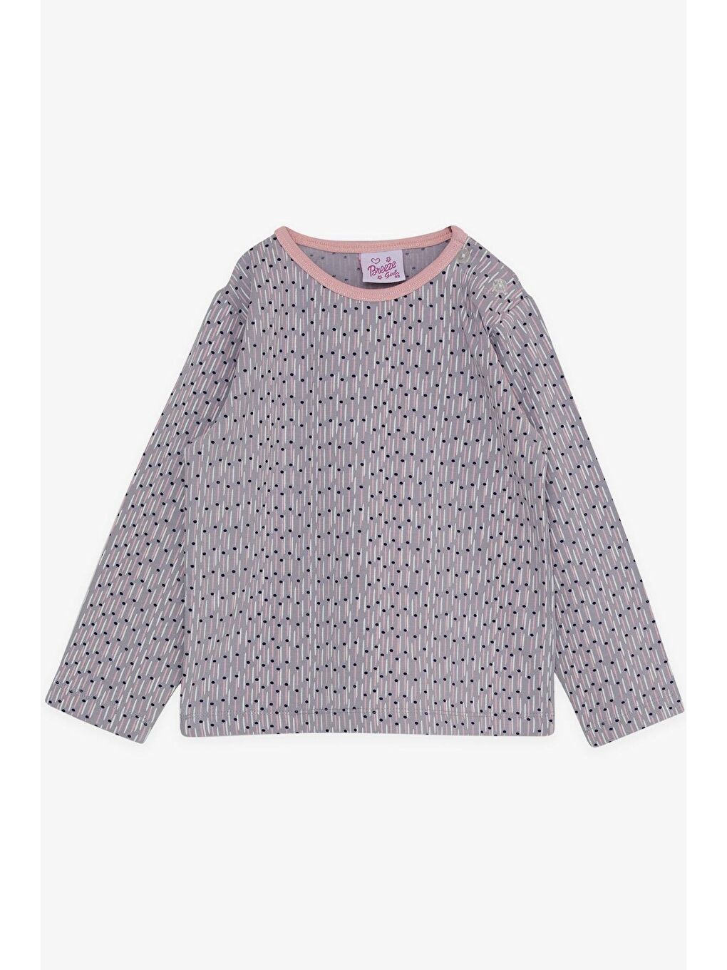 Kız Bebek Pijama Takımı Desenli Açık Lila (9 Ay-1 Yaş)-2