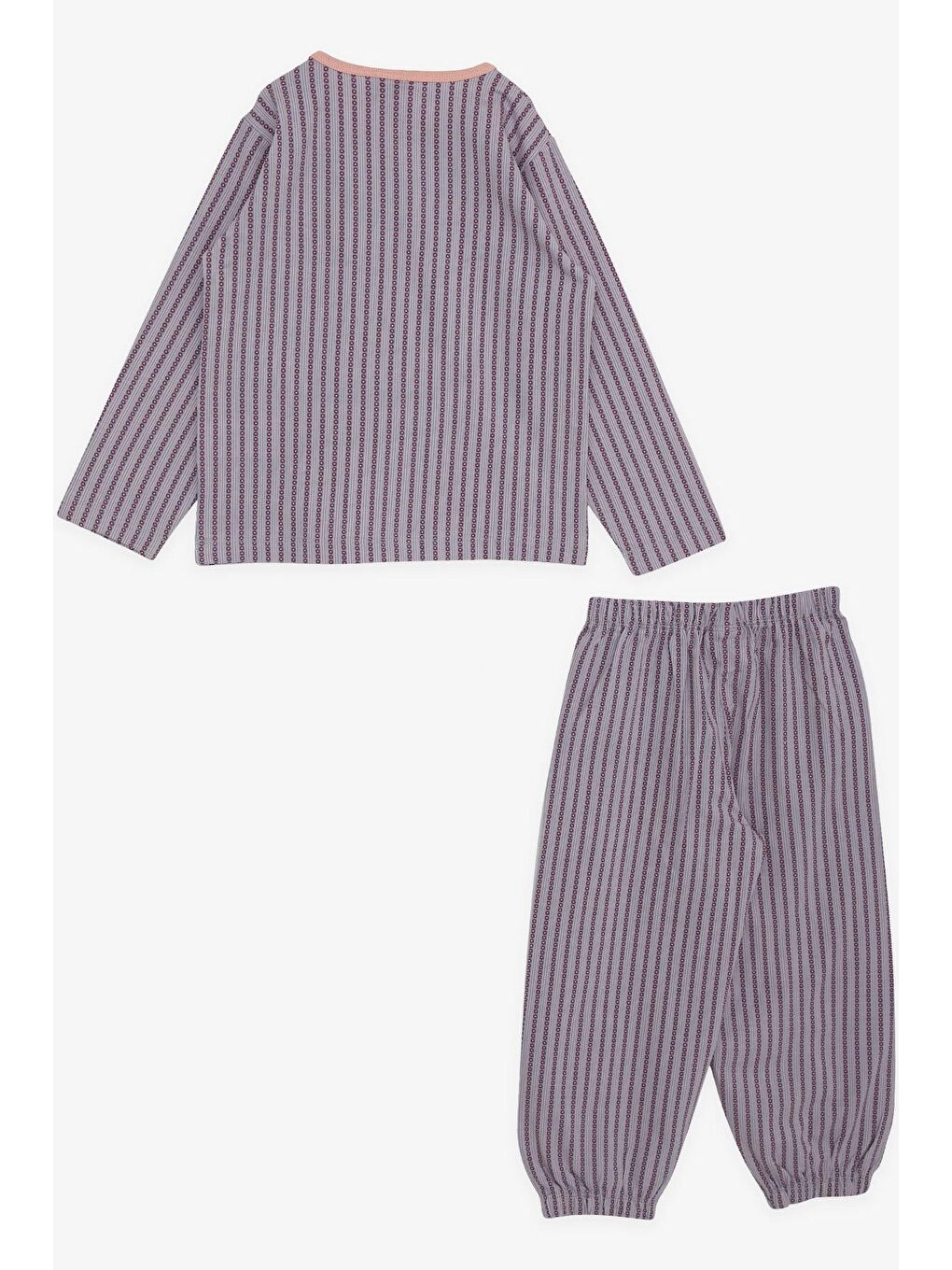 Kız Bebek Pijama Takımı Desenli Açık Lila (1 Yaş)-1