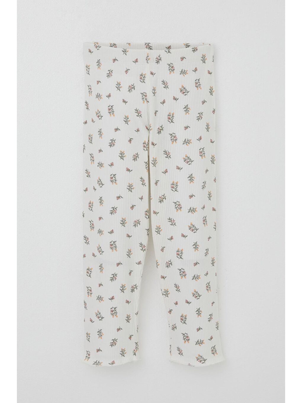 Breeze Kız Bebek Pijama Takımı Çiçek Desenli Omuzu Düğmeli Ekru (9 Ay-3 Yaş) - 2