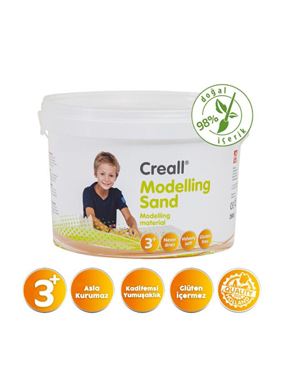 Creall Renksiz Kinetik Modelleme Kumu 750gr Naturel - 2