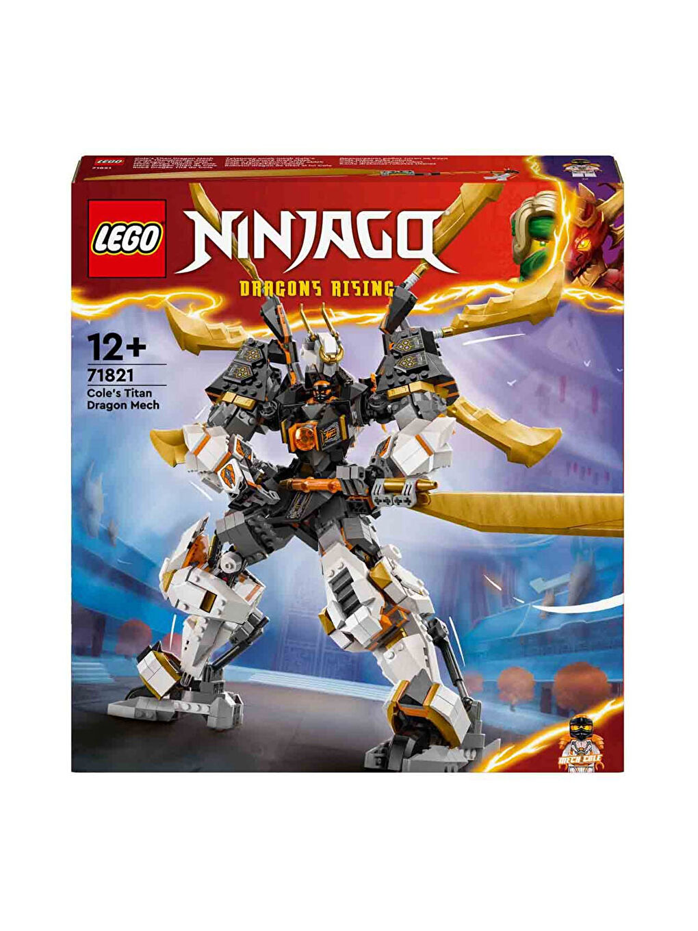 Lego Renksiz NINJAGO Cole un Titan Ejderha Robotu Macera Oyuncağı 71821 - 4