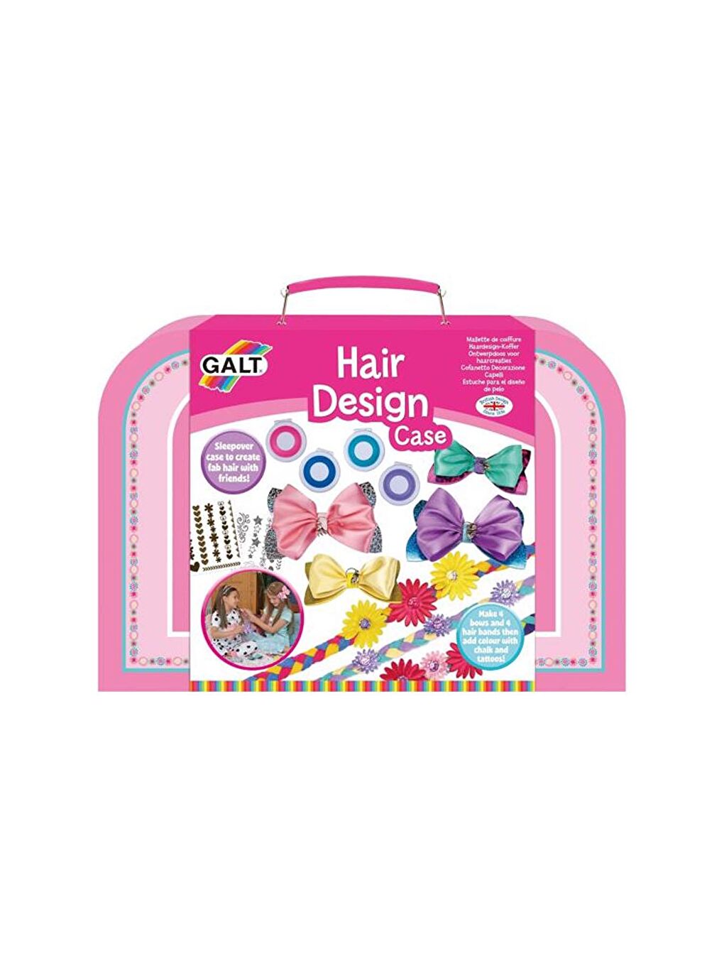 Galt Beyaz-Renklibaskı Hair Design Case