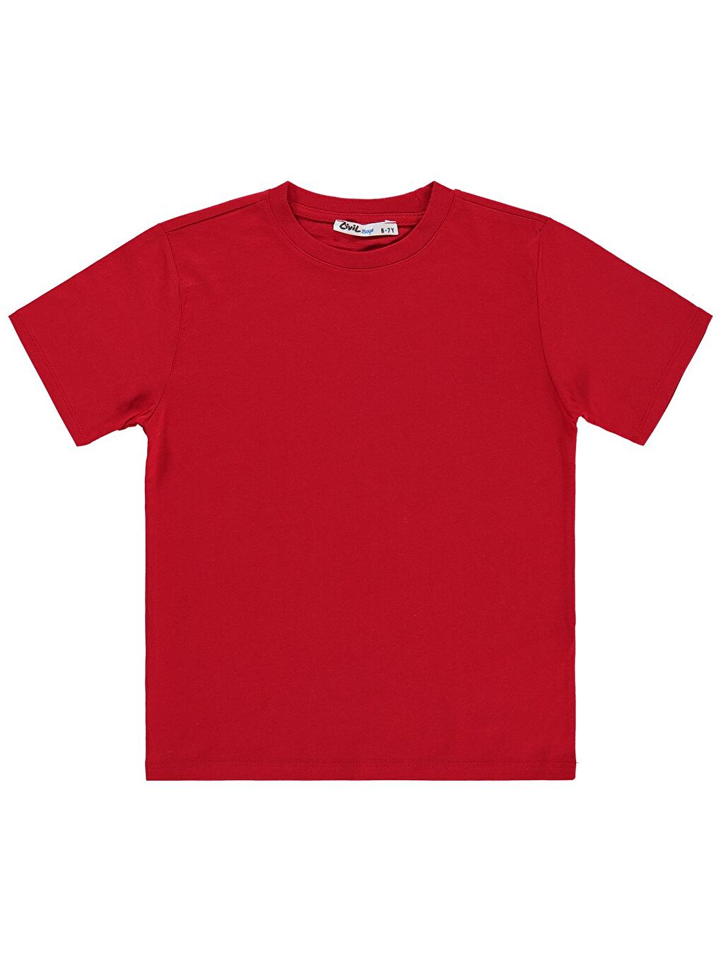 Boys Basic 6-9 Yaş Tişört - Kırmızı