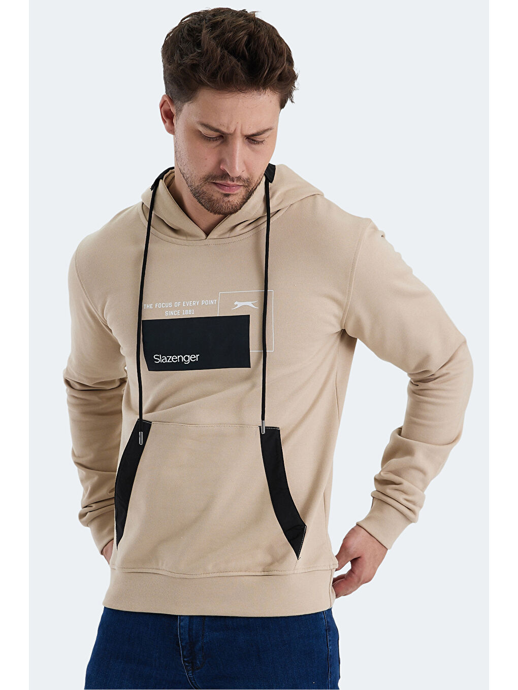 SLAZENGER Erkek Sweatshirt Bej - 2