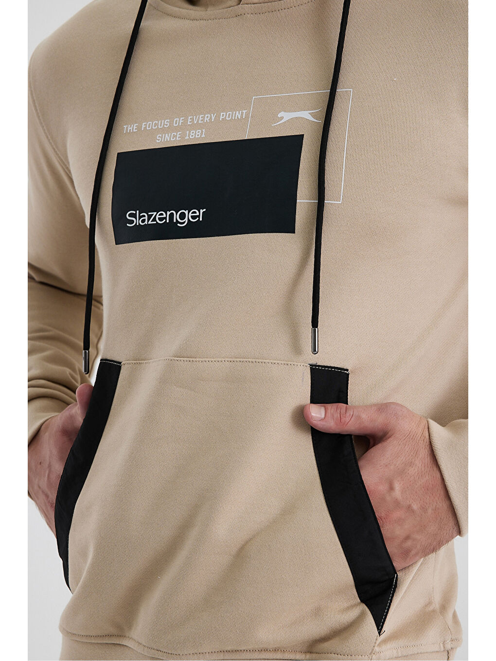 SLAZENGER Erkek Sweatshirt Bej - 4