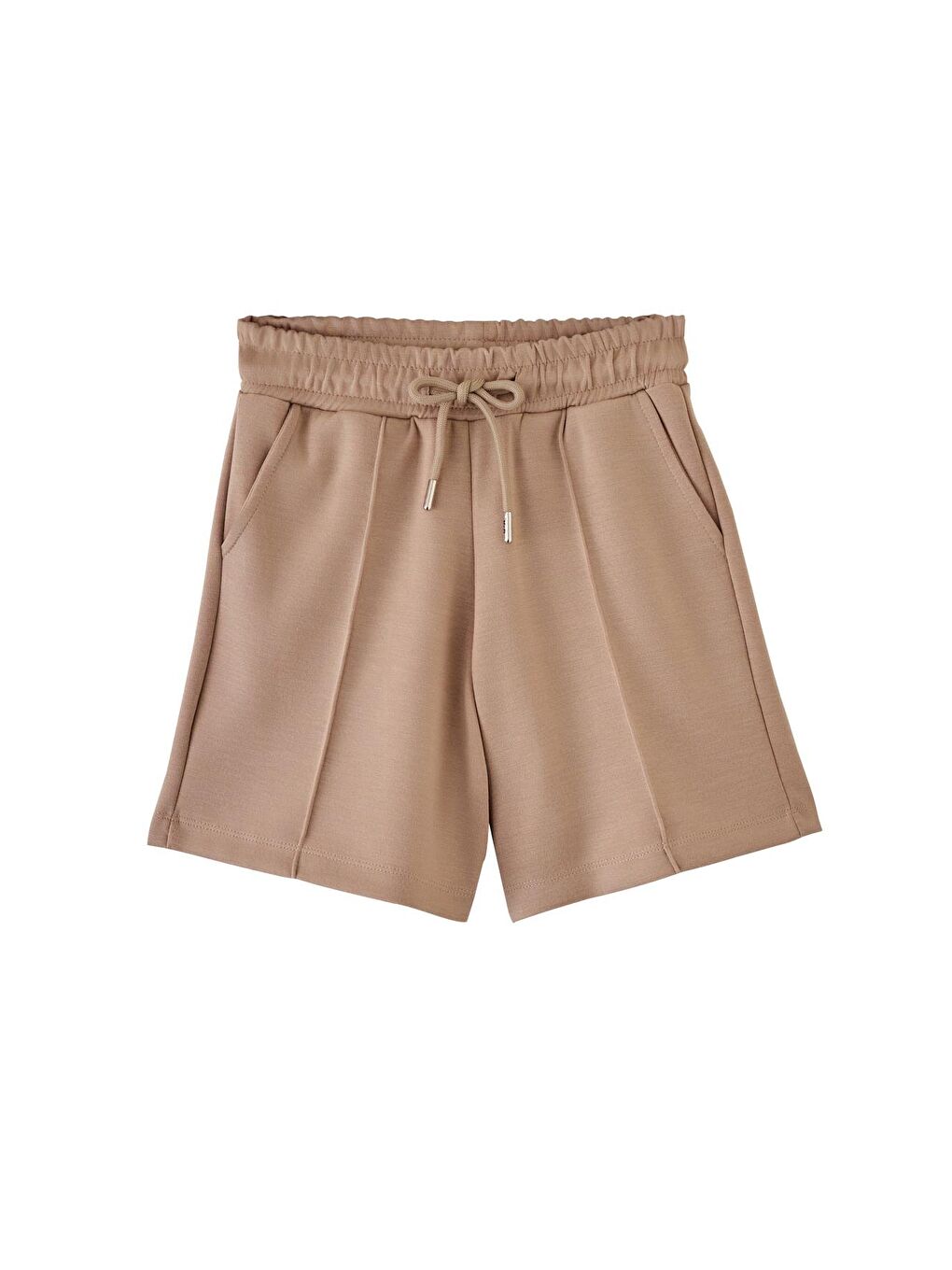 Erkek Çocuk Bej Renkli Beli Bağlamalı Şort-2