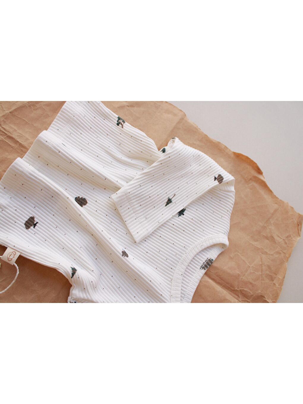 Ekru Ağaç Desenli Üst-2