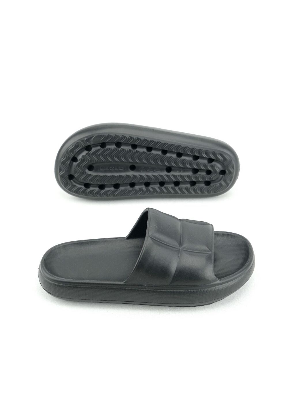 Siyah Kadın Yazlık Banyo Bahçe Havuz Terlik-4