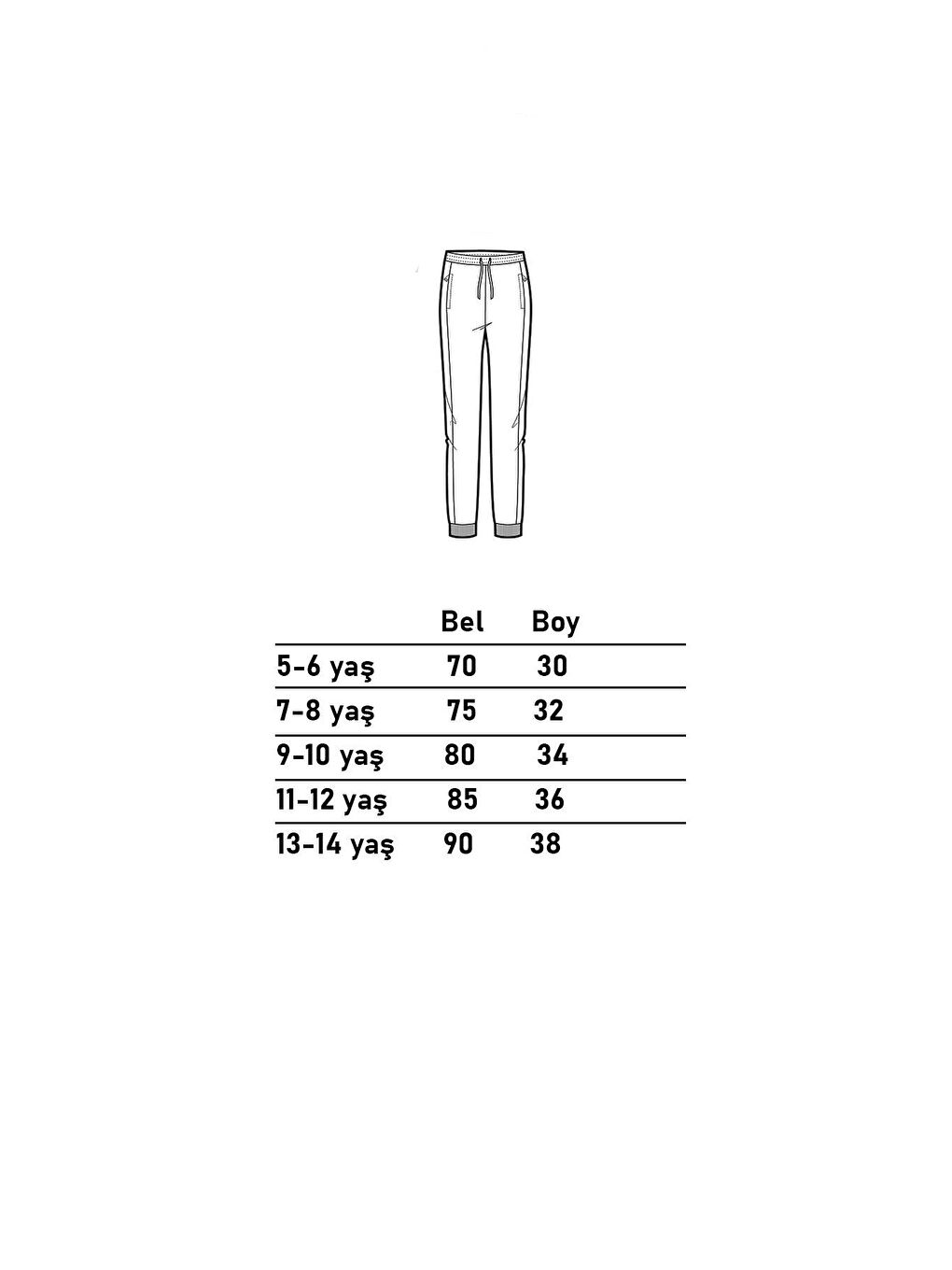 Mavi Erkek Çocuk Pamuklu Jogger Eşofman Altı AMG-3