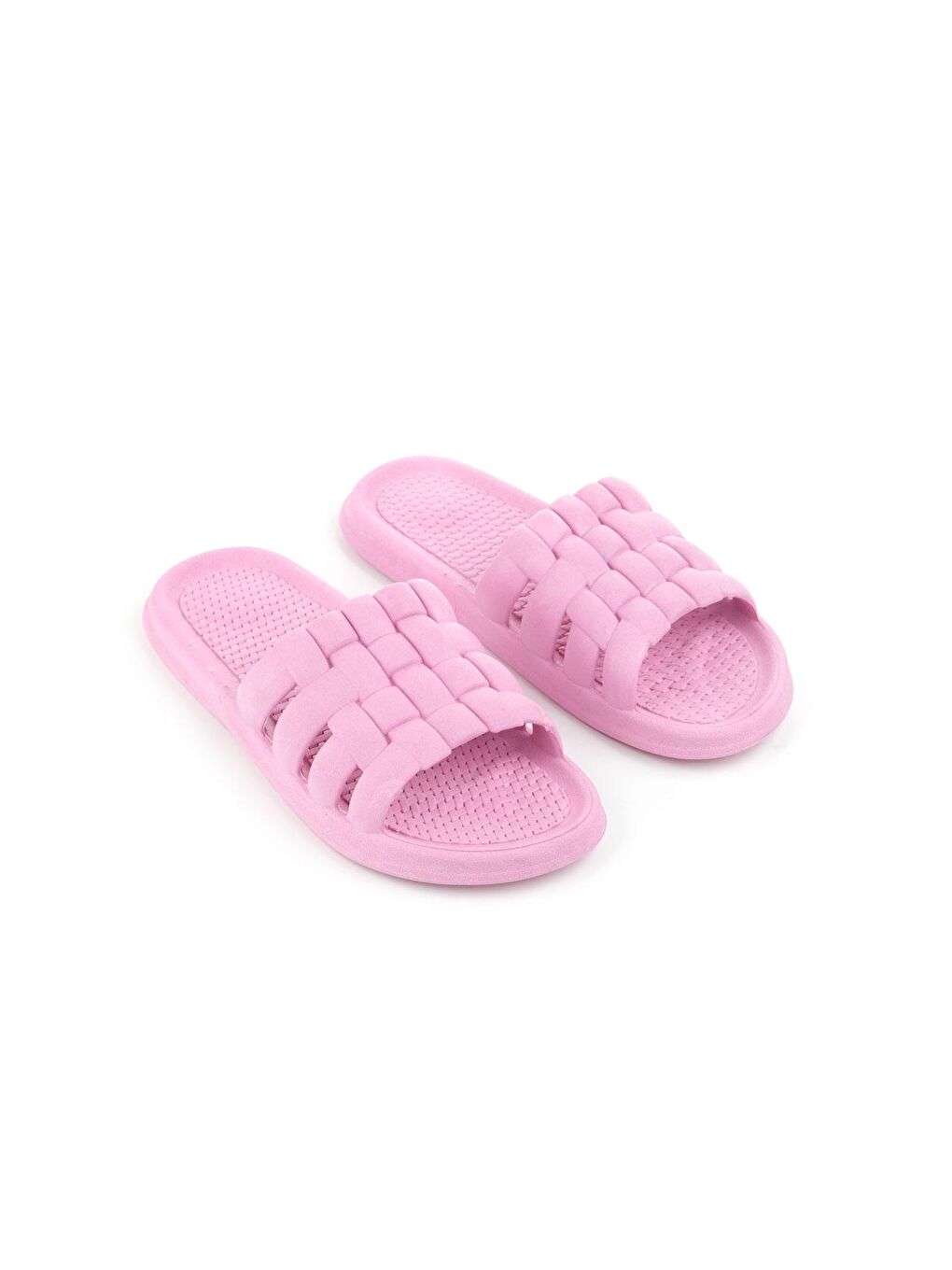 Pembe Yazlık Kaydırmaz Taban Kadın Terlik-2