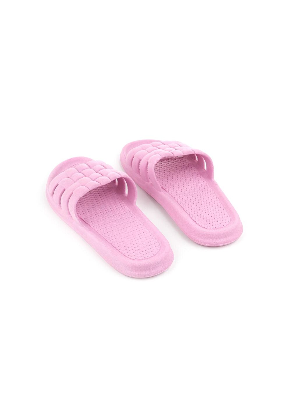 Pembe Yazlık Kaydırmaz Taban Kadın Terlik-3