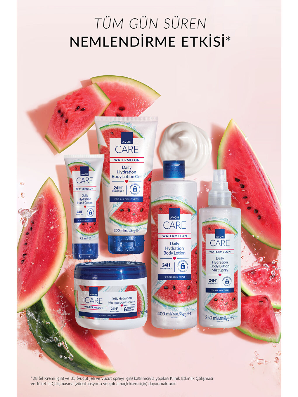 AVON Care Watermelon Karpuz Kokulu Vücut Nemlendirici Paketi - 1