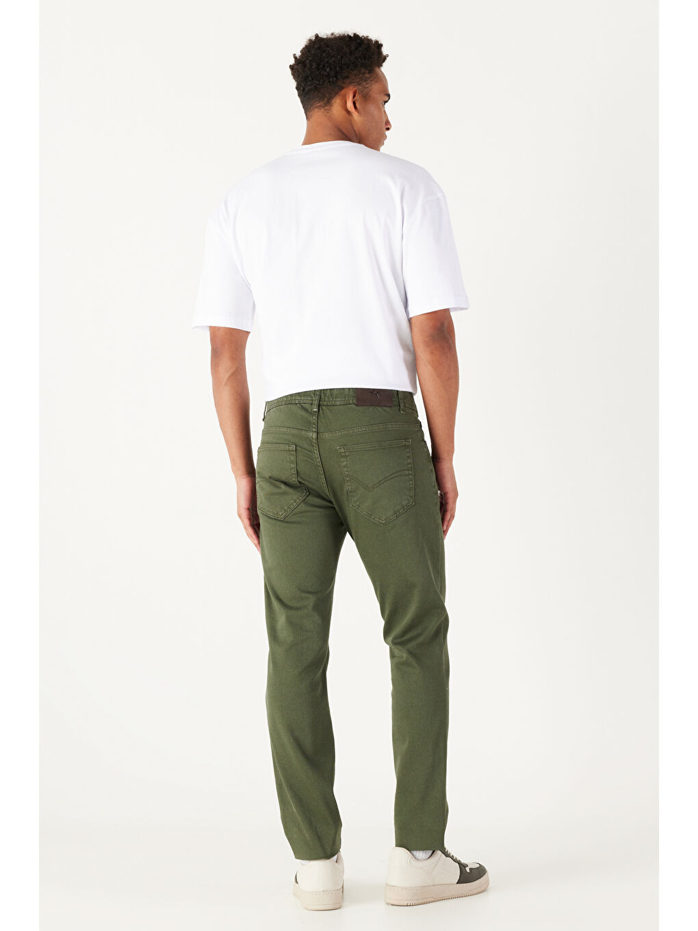 Erkek Haki 360 Derece Her Yöne Esneyen Rahat Slim Fit Pantolon-4