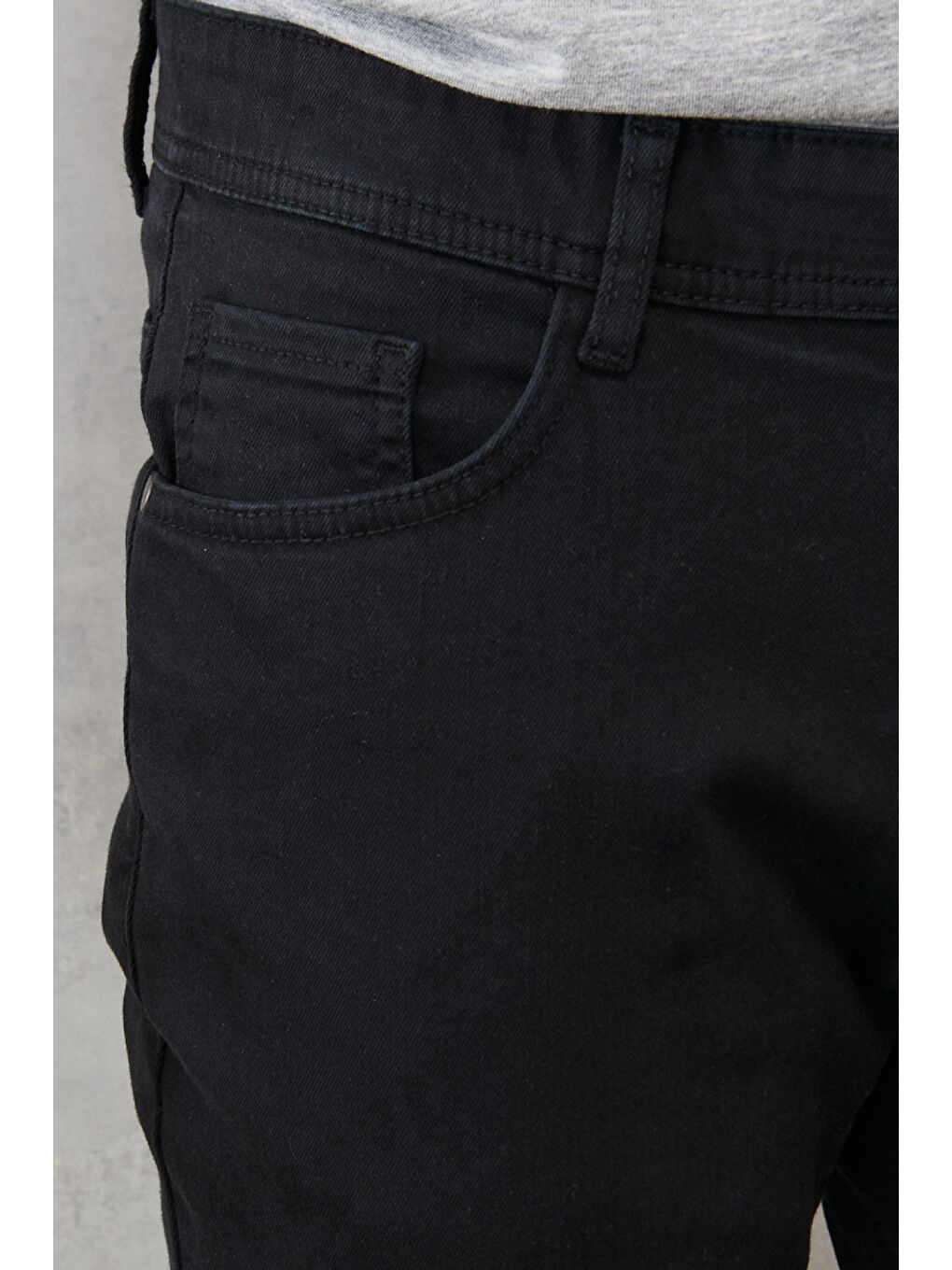 Erkek Siyah 360 Derece Her Yöne Esneyen Rahat Slim Fit Pantolon-3