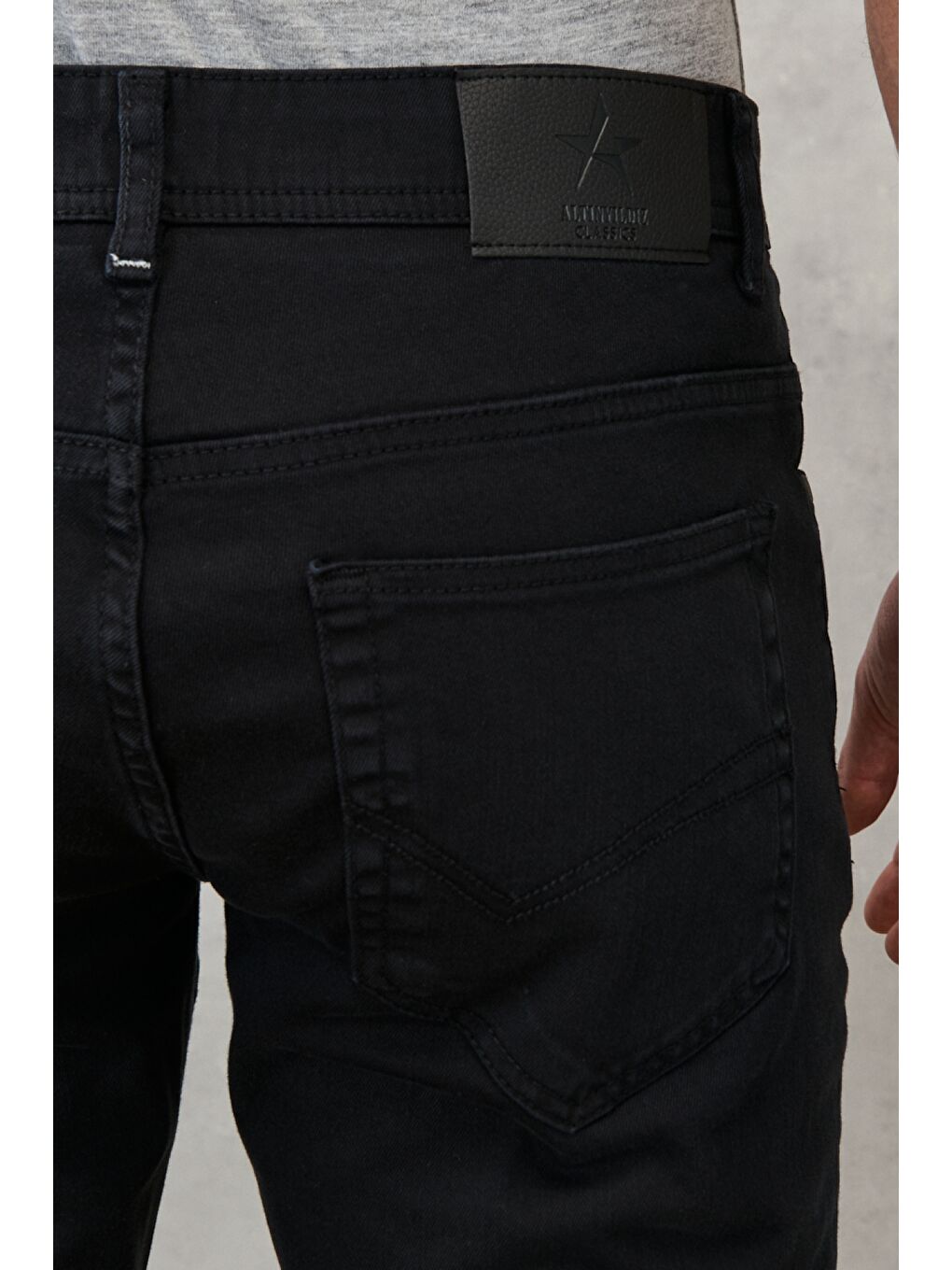 Erkek Siyah 360 Derece Her Yöne Esneyen Rahat Slim Fit Pantolon-7