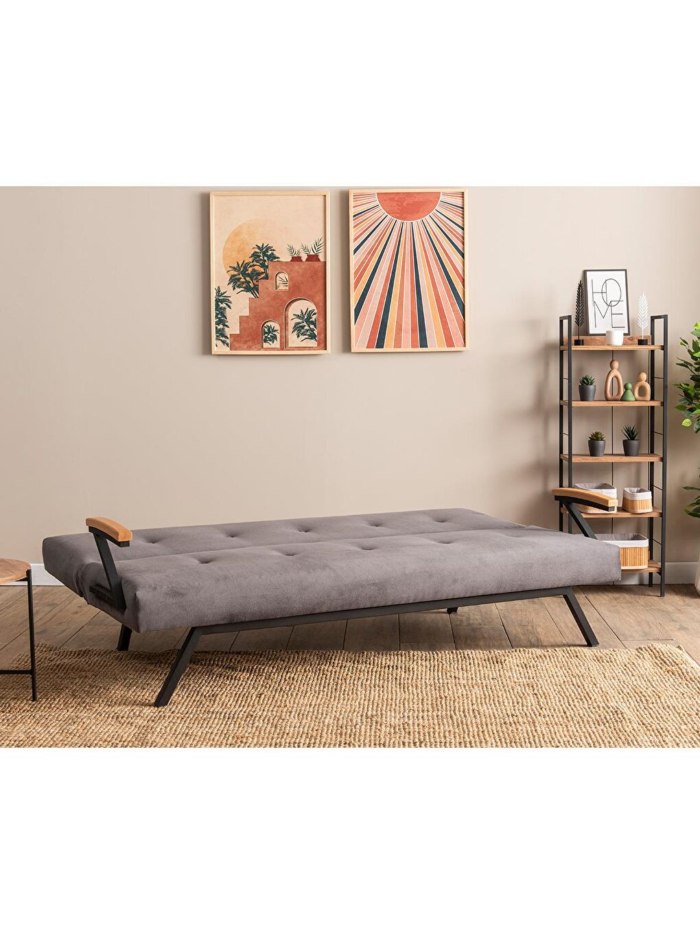 Zven Üçlü Yataklı Koltuk - Soho Gri-1