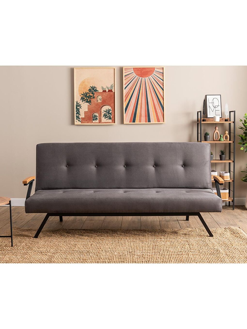 Zven Üçlü Yataklı Koltuk - Soho Gri-2