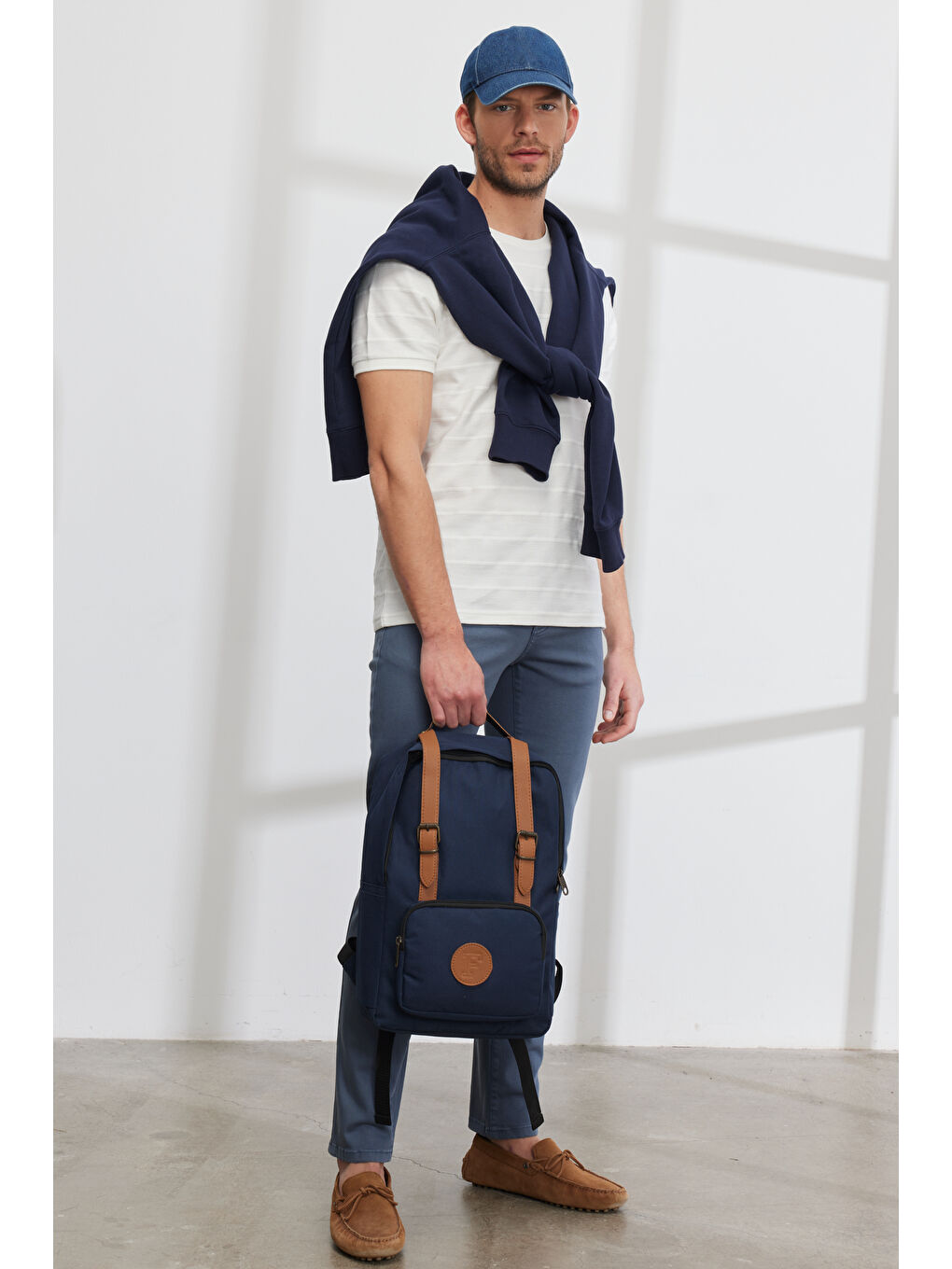 Erkek İndigo 360 Derece Her Yöne Esneyen Rahat Slim Fit Pantolon