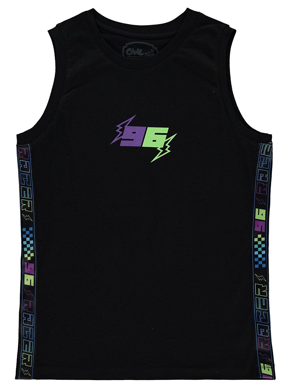 Erkek Çocuk Tişört 10-13 Yaş Siyah