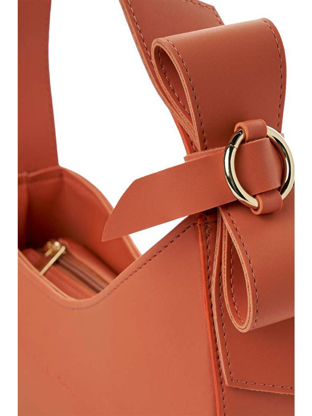 Turuncu Monroe Kadın Omuz Çantası-3