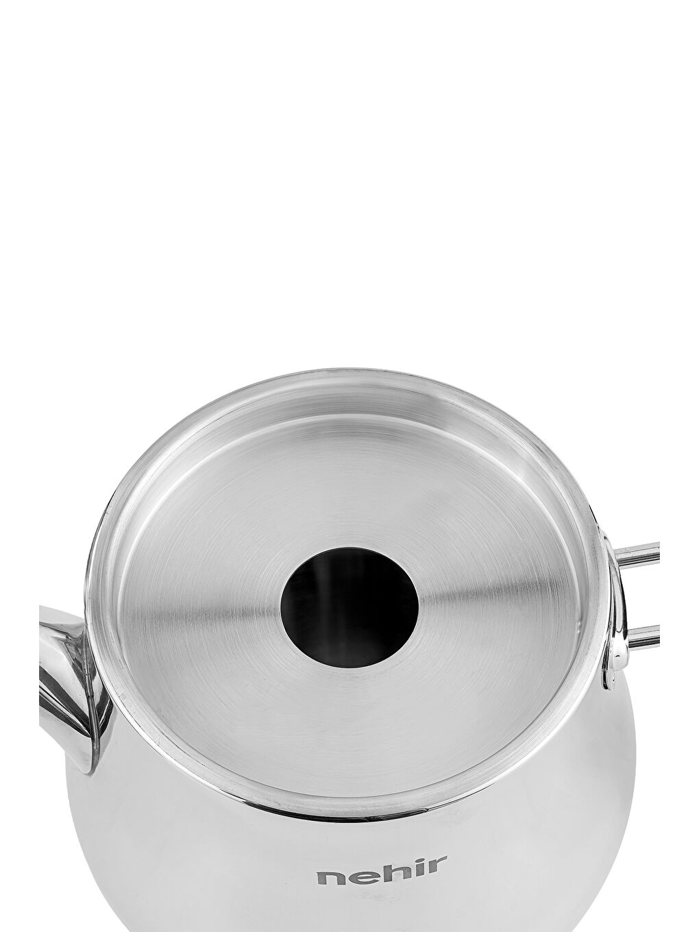 Gri Luna Maxi Büyük Boy Paslanmaz Çelik 1.10-2.25 Litre Çaydanlık Takımı-1