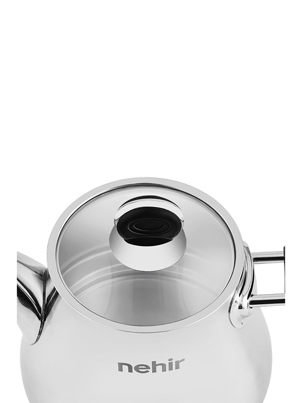 Gri Luna Maxi Büyük Boy Paslanmaz Çelik 1.10-2.25 Litre Çaydanlık Takımı-2