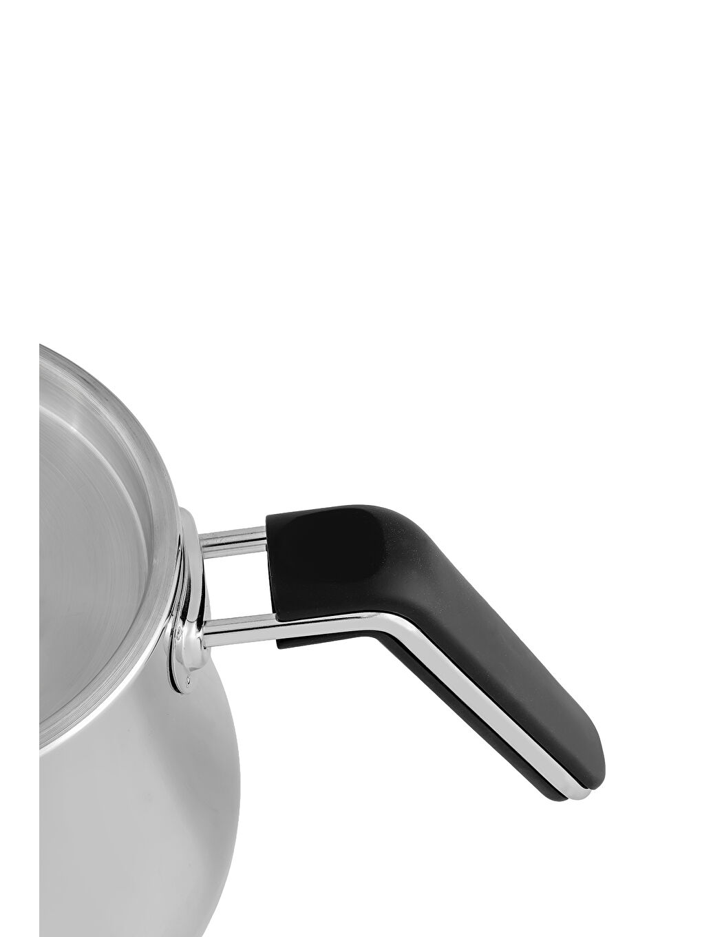 Gri Luna Maxi Büyük Boy Paslanmaz Çelik 1.10-2.25 Litre Çaydanlık Takımı-3