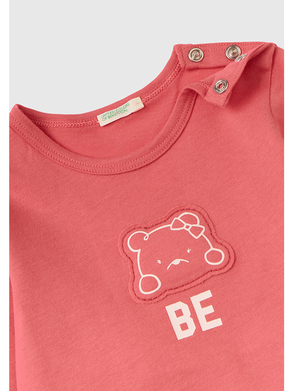 Bebek Fuşya BE Baskılı Tişört-1